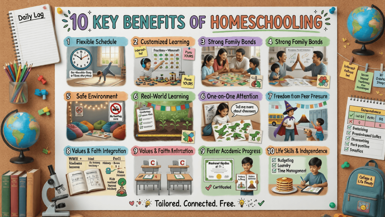 10 key benefits of homeschooling